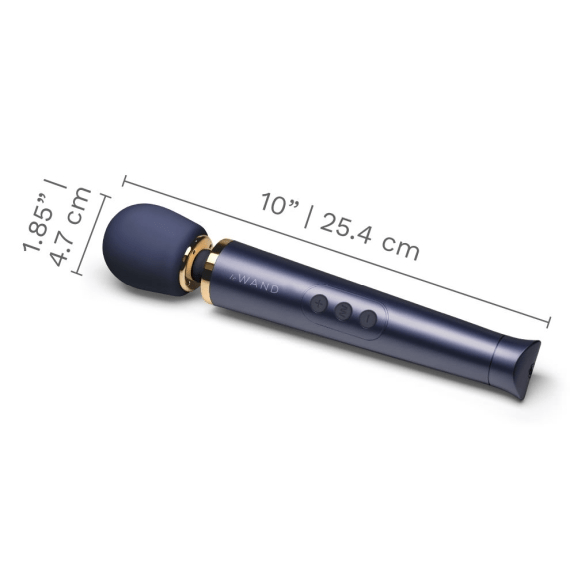 Le Wand Petite Rechargeable Wand Vibrator - Navy