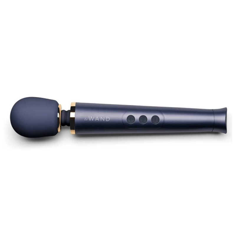 Le Wand Petite Rechargeable Wand Vibrator - Navy