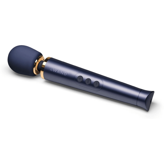 Le Wand Petite Rechargeable Wand Vibrator - Navy