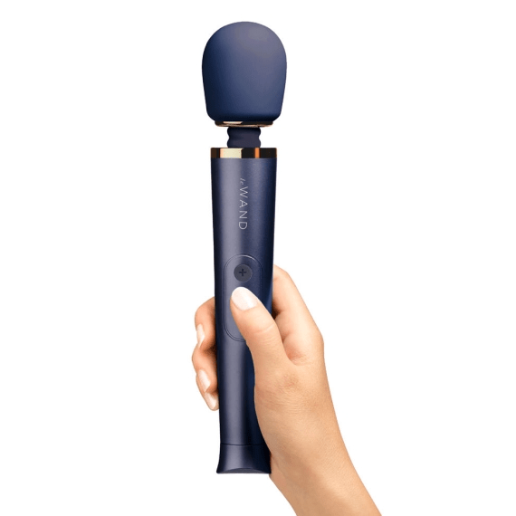 Le Wand Petite Rechargeable Wand Vibrator - Navy