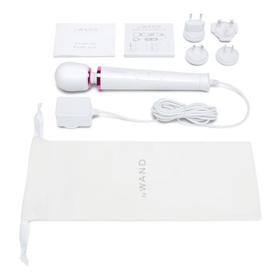 Le Wand Powerful Petite Plug-In Vibrating Wand Massager - White
