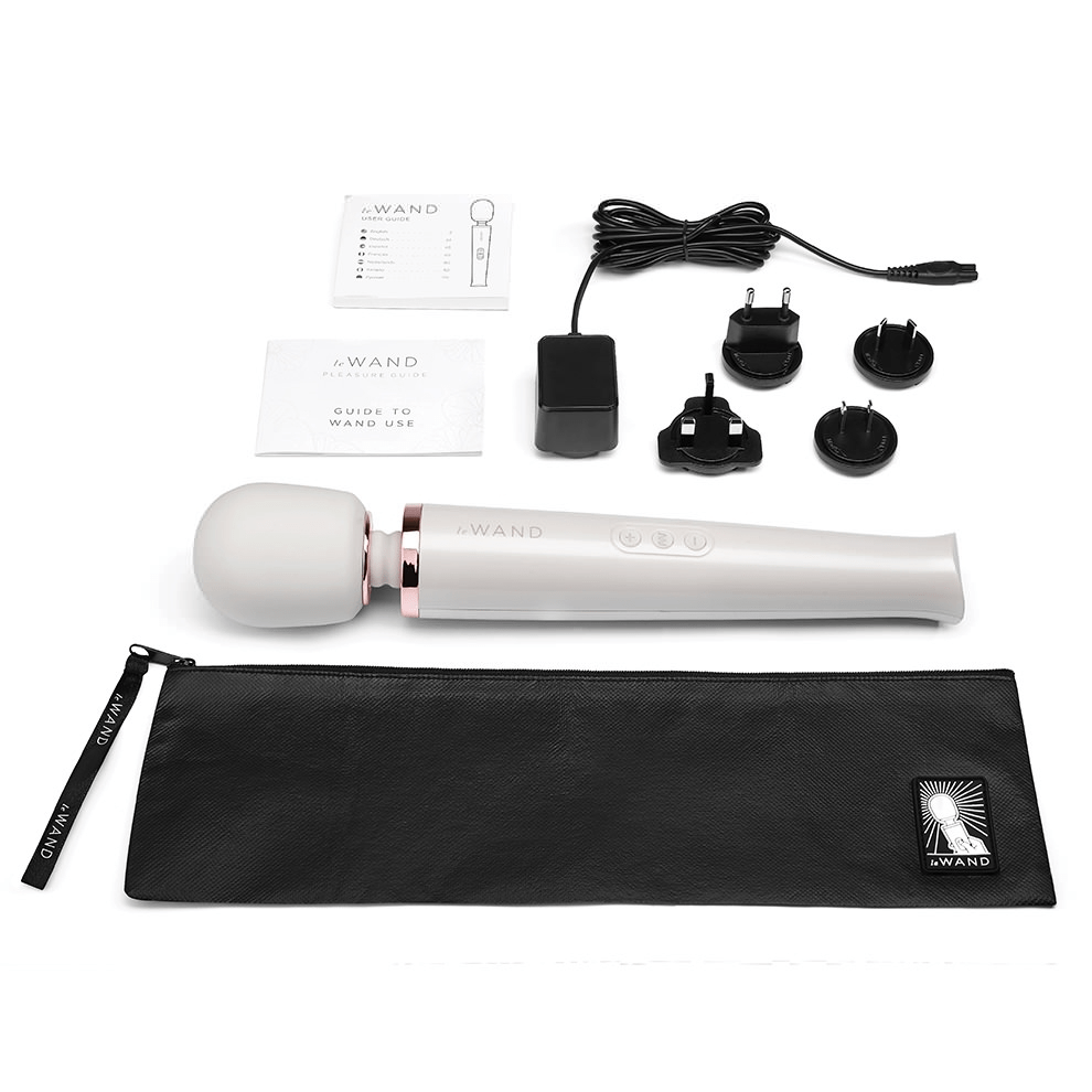 Le Wand Rechargeable Vibrating Massager - Award-Winning Powerhouse - White
