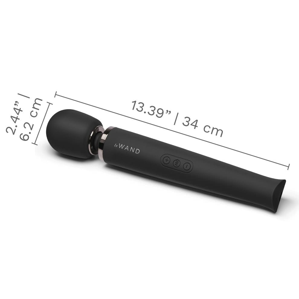 Le Wand Rechargeable Vibrating Wand Massager - Black