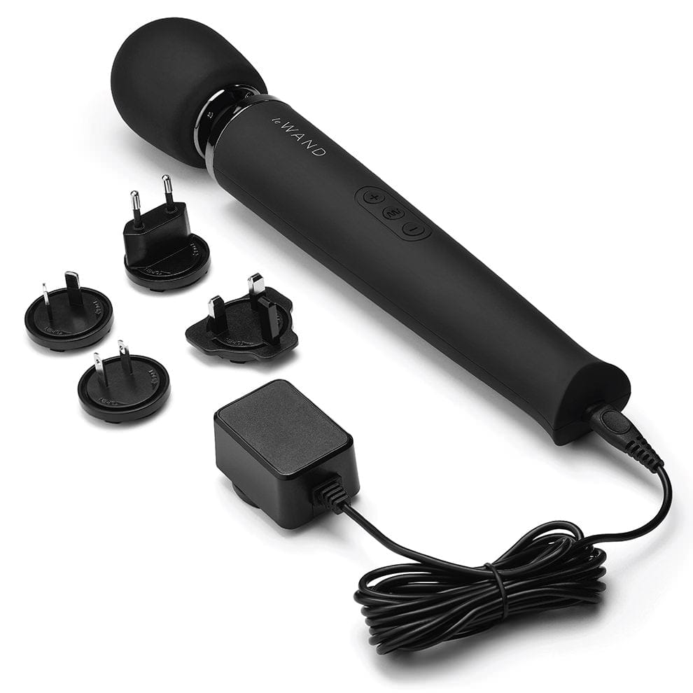 Le Wand Rechargeable Vibrating Wand Massager - Black
