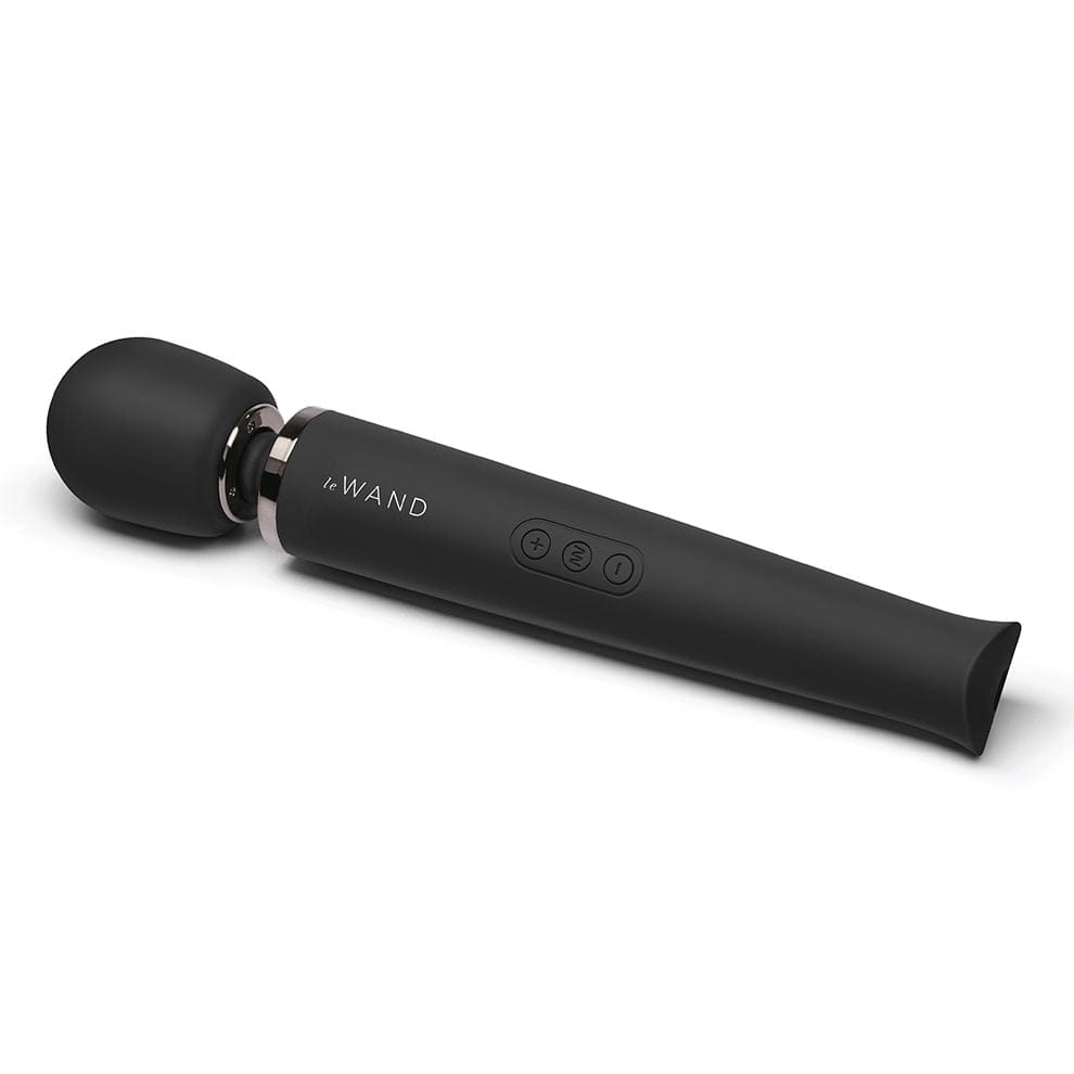 Le Wand Rechargeable Vibrating Wand Massager - Black