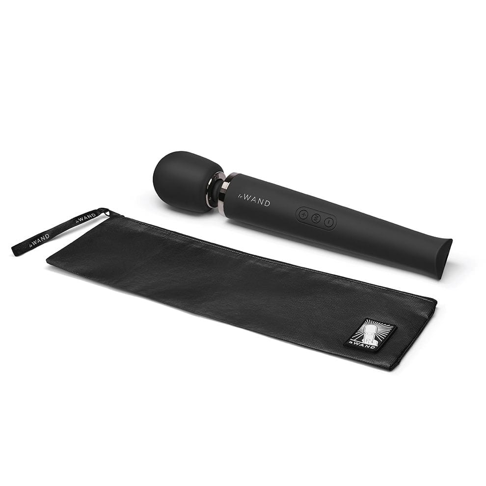 Le Wand Rechargeable Vibrating Wand Massager - Black