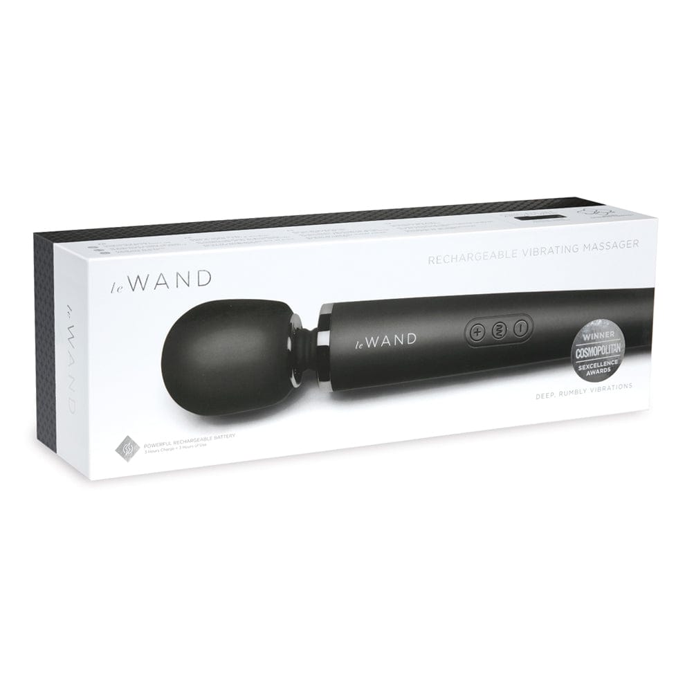 Le Wand Rechargeable Vibrating Wand Massager - Black