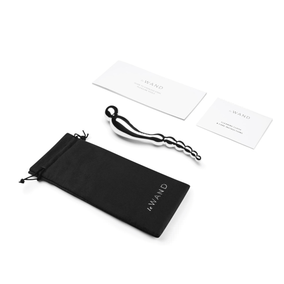 Le Wand Swerve - Dual-Ended Stainless Steel - Rippled Beads & Anal Stimulation