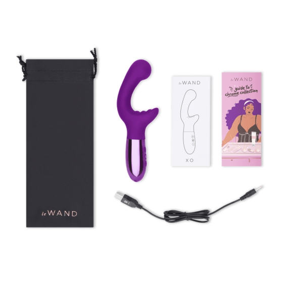Le Wand XO - G-Spot & P-Spot Vibrator - Dark Cherry