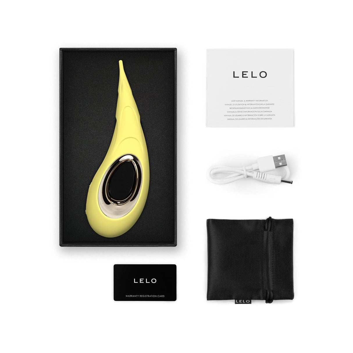 Lelo Dot Cruise - Precision Clitoral Stimulator - Lemon Sorbet