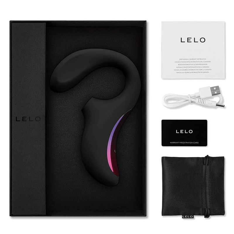 Lelo Enigma Black - G-Spot & Clitoral Massager - Sonic Waves