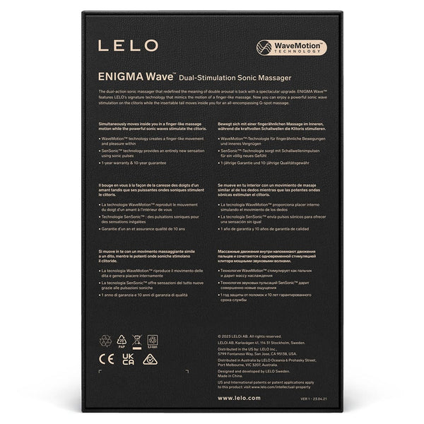 Lelo Enigma Wave Cyber Purple - Triple-Motor Wave Motion Massager
