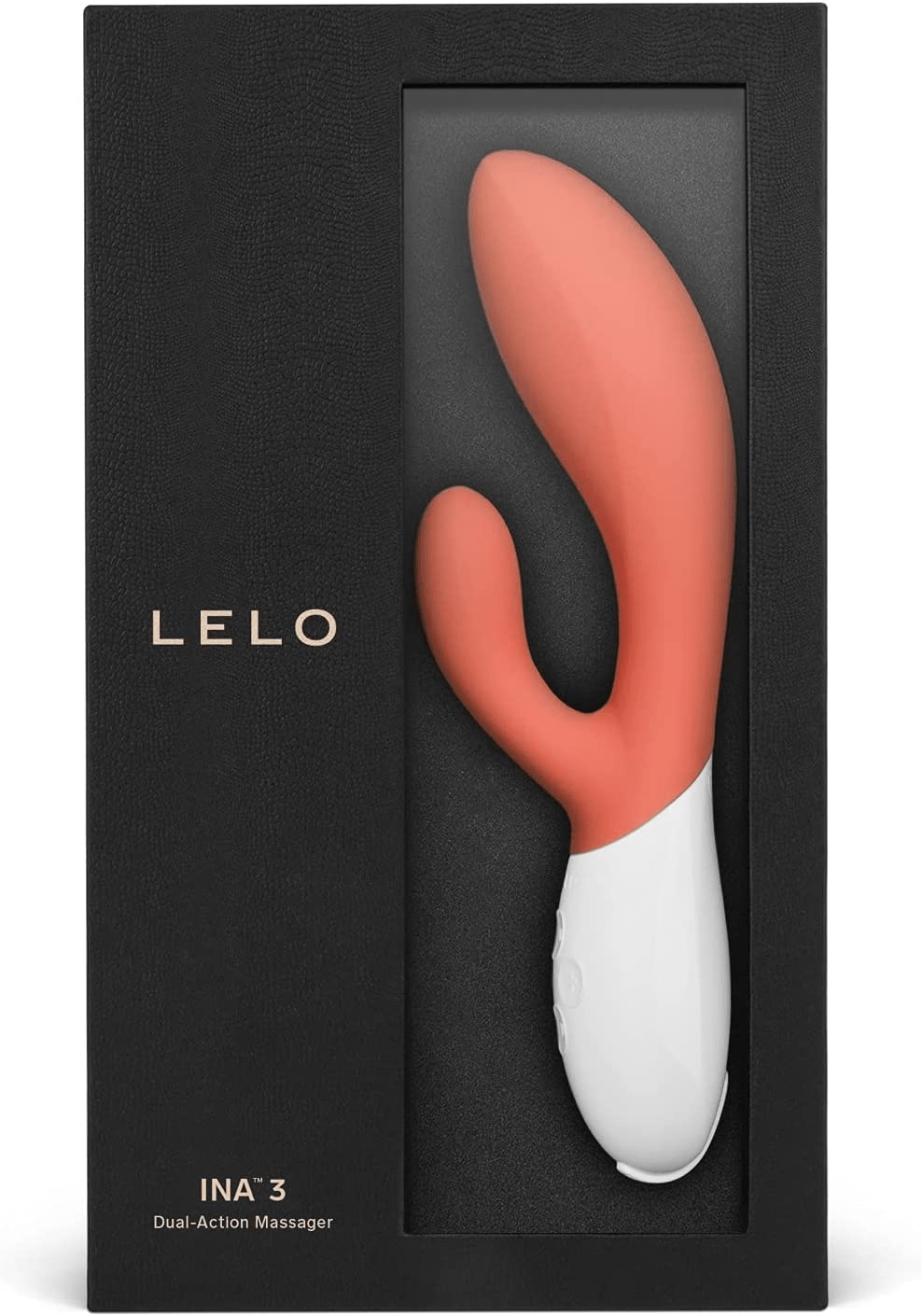 Lelo Ina 3 - Upgraded Dual-Action Rabbit Massager - Coral