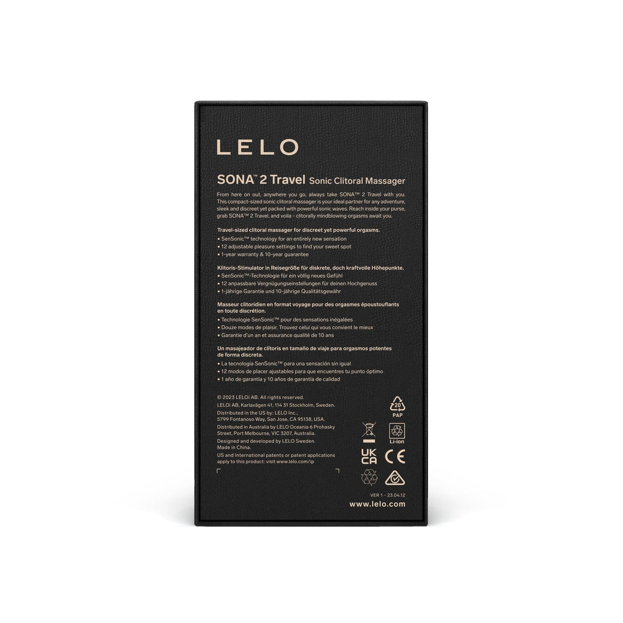 Lelo Sona 2 Travel - Clitoral Massager