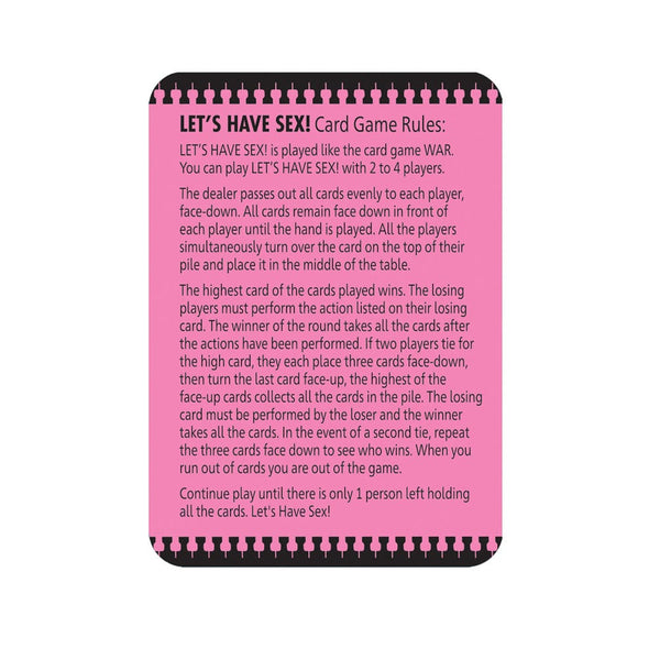 Let’s Have Sex - Sexy War Card Game