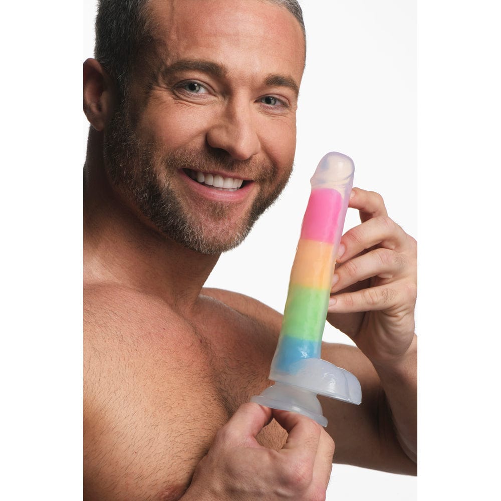 Lollicock 7" GID Rainbow Silicone balls*