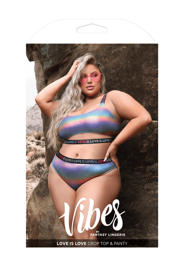 Love is Love Crop Top & Panty