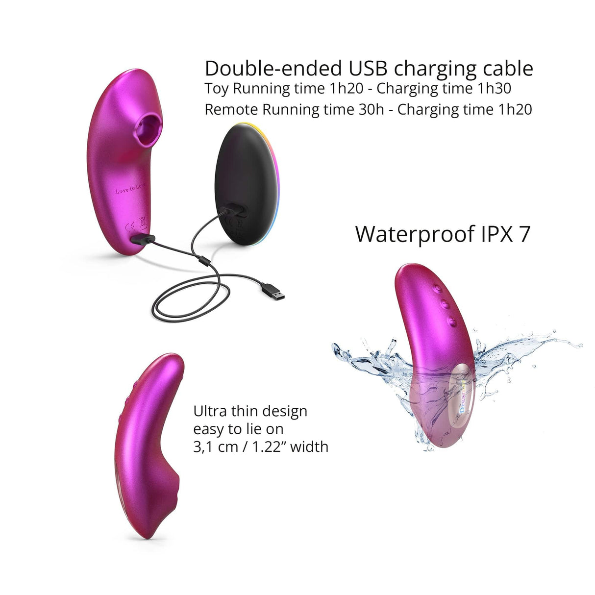 Love To Love Dreamer - Iridescent Berry - Thrusting Movements