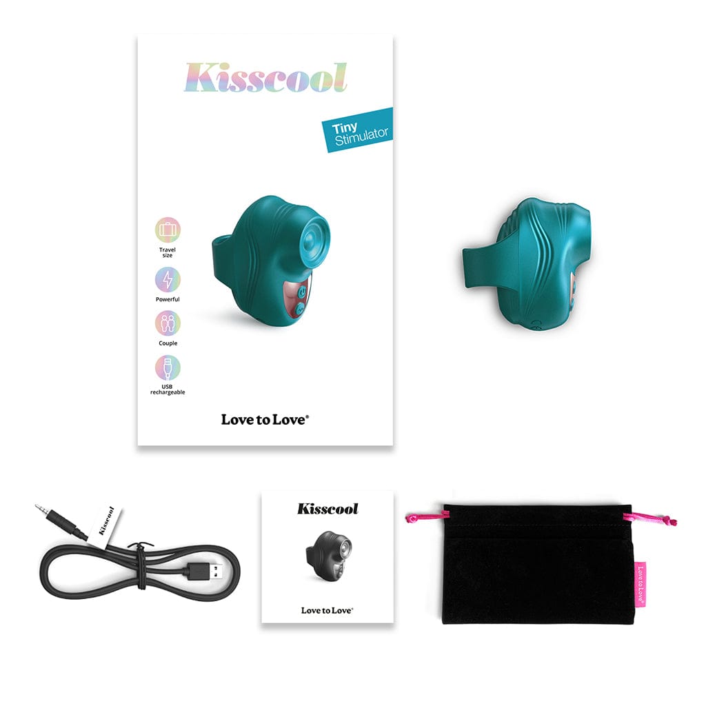 Love To Love Kisscool - Iridescent Teal - Clitoral Stimulation