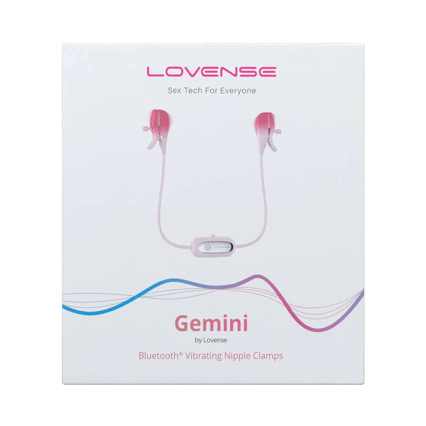 Lovense Gemini Adjustable Vibrating Nipple Clamps – App Controlled