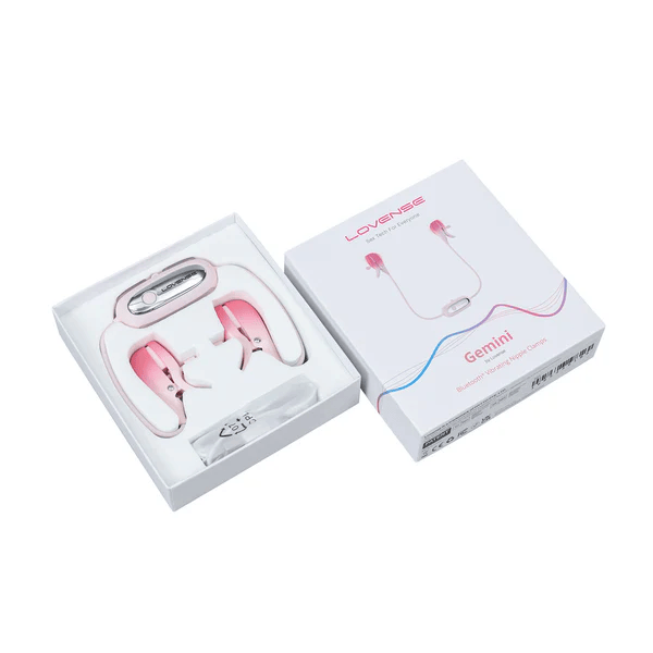 Lovense Gemini Adjustable Vibrating Nipple Clamps – App Controlled