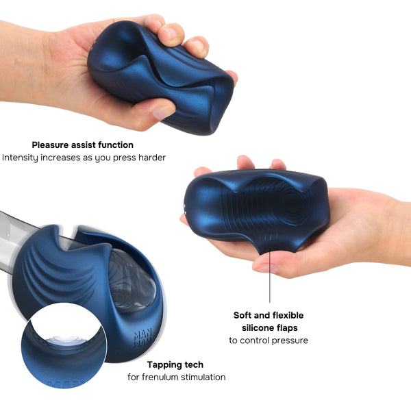 ManWan SUB.ONE Tapping Male Masturbator – Stellar Blue