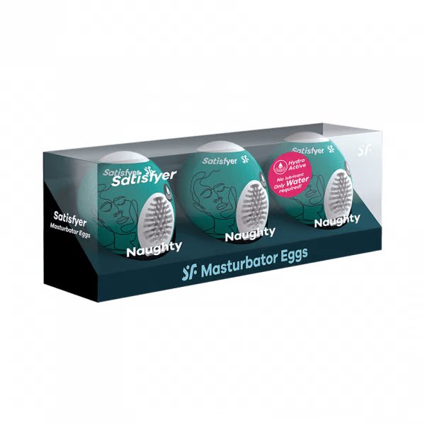 Masturbator Egg 3er Set (Naughty) Dark Green