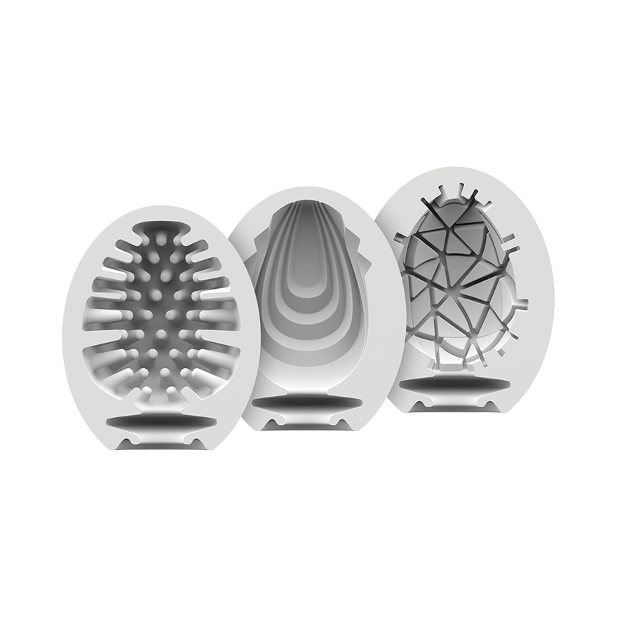 Masturbator Egg 3er Set (Naughty, Savage, Crunchy) Assorted