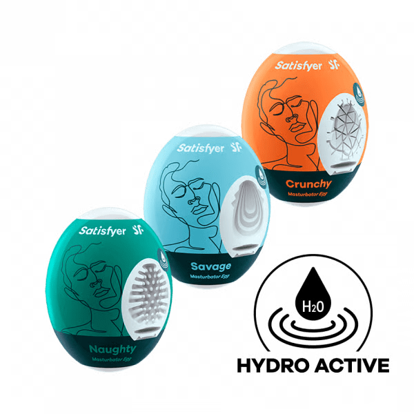 Masturbator Egg 3er Set (Naughty, Savage, Crunchy) Assorted