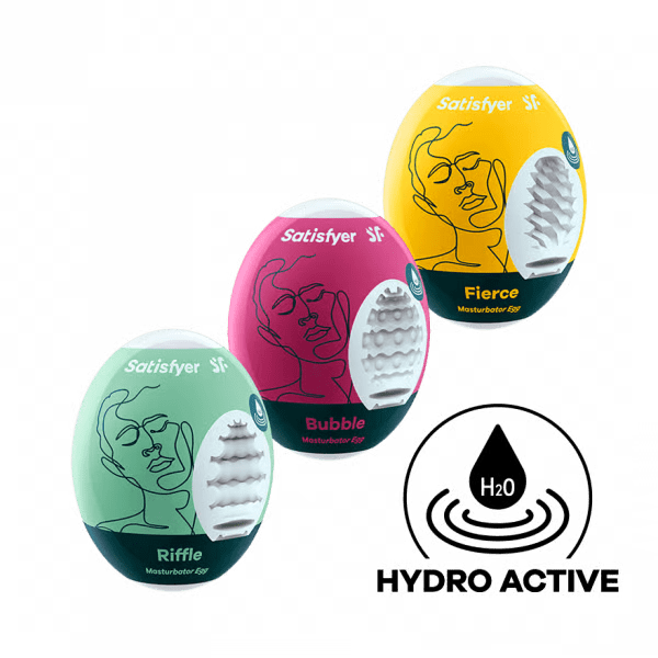 Masturbator Egg 3er Set (Riffle, Bubble, Fierce) Assorted