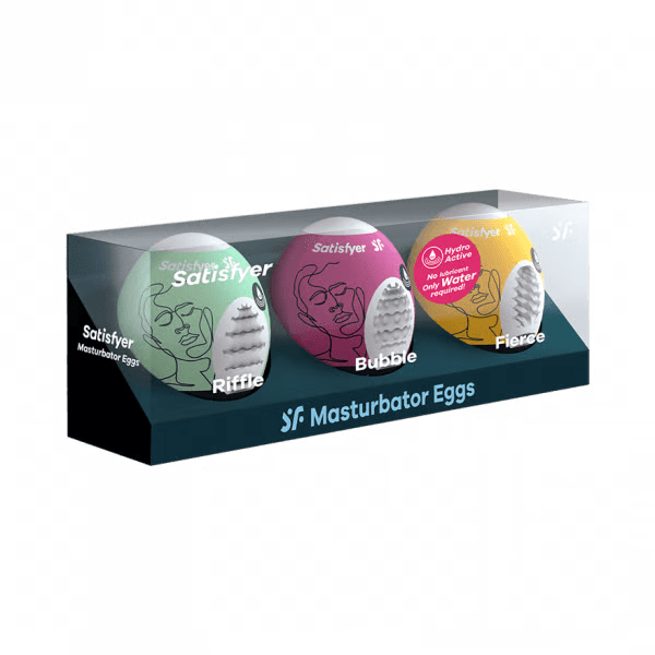 Masturbator Egg 3er Set (Riffle, Bubble, Fierce) Assorted