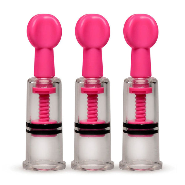 MAXtwist Clit & Nipple Triple Sucker Set - Pink
