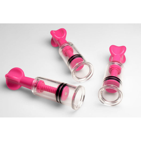 MAXtwist Clit & Nipple Triple Sucker Set - Pink
