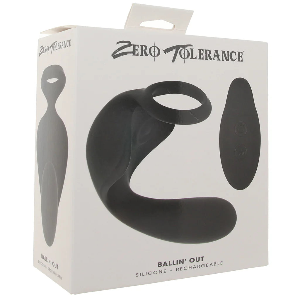 Zero Tolerance Ballin’ Out Remote-Controlled Prostate Massager – Dual-Motor Prostate & C-Ring Toy