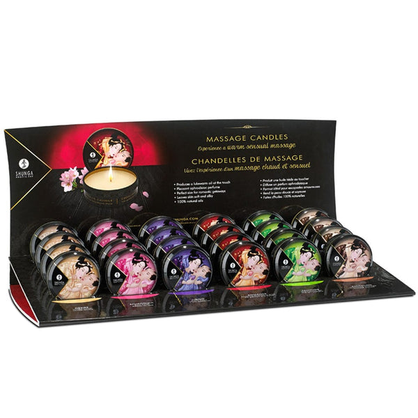 Mini Massage Candle 30 ml / 1 oz - Display with 24 small candles
