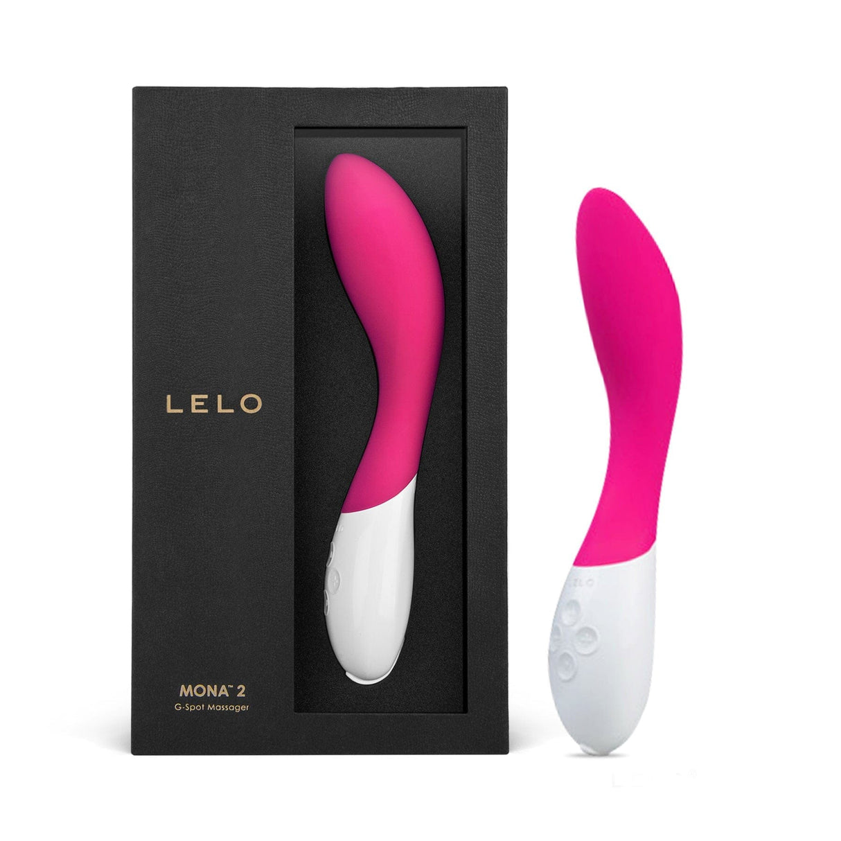MONA™ 2 Mid-Size G-Spot and Clitoral Vibrator - Cerise