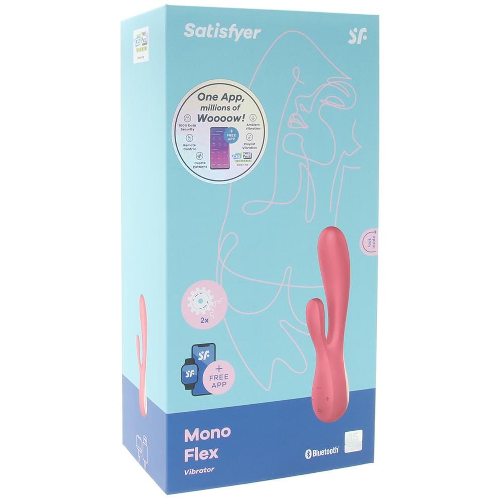 Mono Flex Rabbit Vibrator- Red