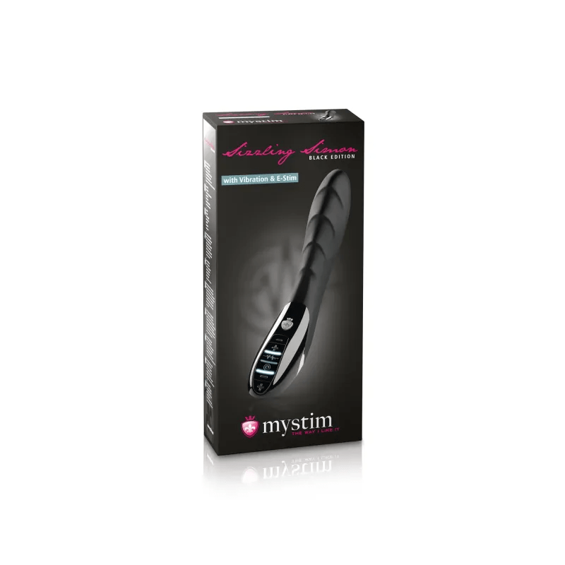 Mystim Sizzling Simon eStim Vibrator, Black Edition