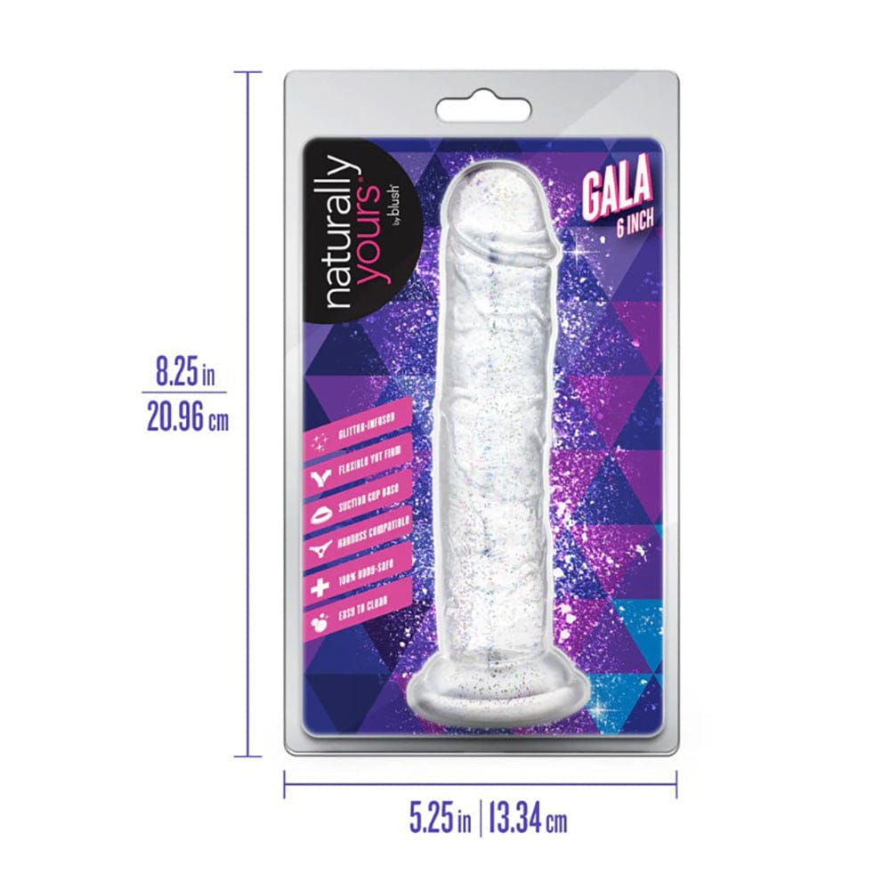 Naturally Yours Dildo - Gala - Sparkling Clear