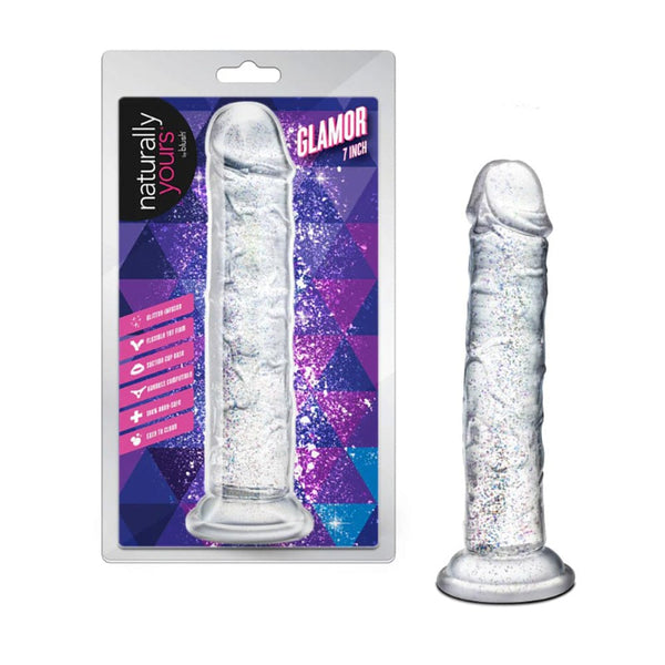 Naturally Yours Dildo - Glamor - Sparkling Clear