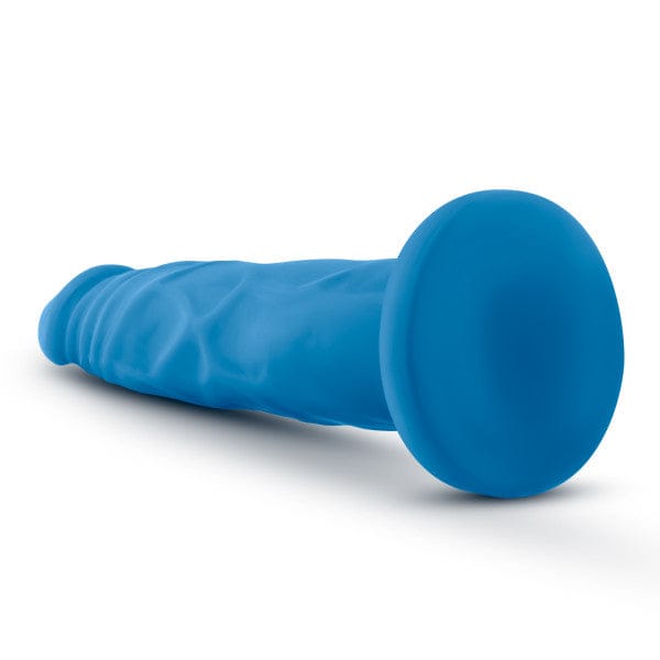 Neo - 7.5 Inch Dual Density Dildo - Neon Blue