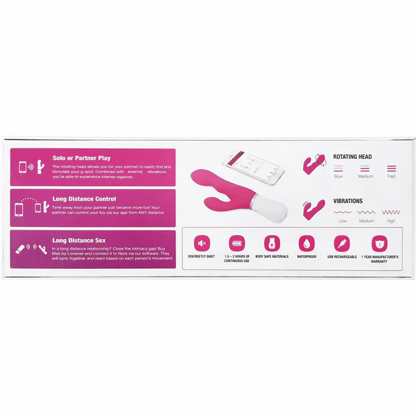 NORA BLUETOOTH RABBIT VIBRATOR - PINK