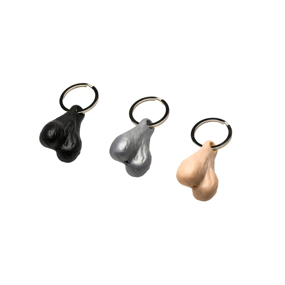 Nuts 3 Keychain Set - Dark/Light/Silver