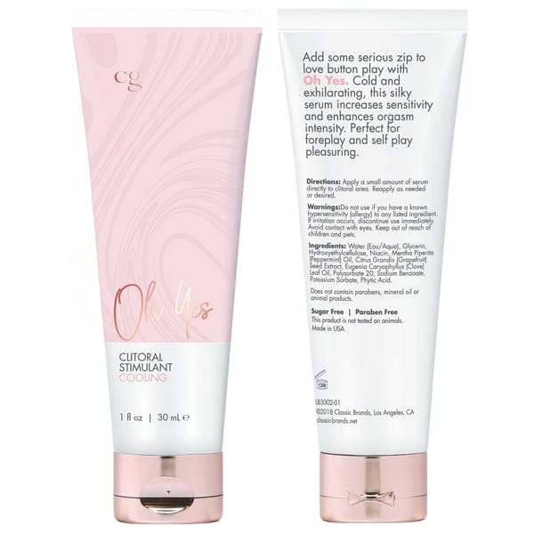 OH YES Cooling Clitoral Stimulant - Fragrance Free - 30mL