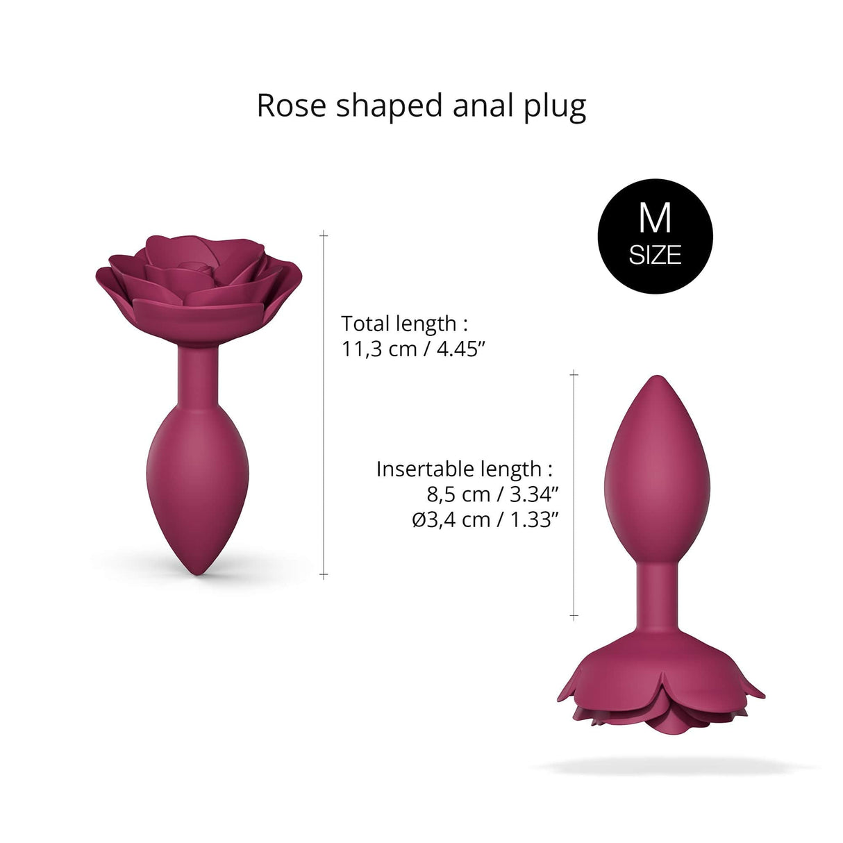 OPEN ROSES M Anal Plug - Plum Star