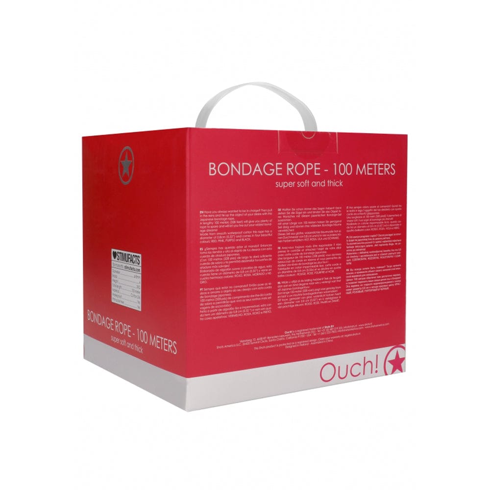Ouch! Bondage Rope 100 Meter - Red *