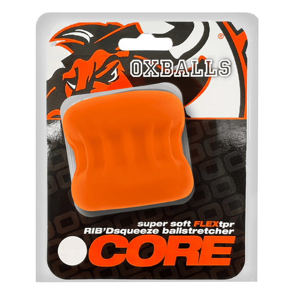 OXBALLS CORE Orange Ice Ribbed Ball Stretcher