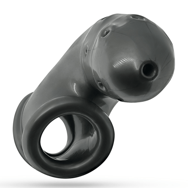OXBALLS AIRLOCK Air-Lite Vented Chastity Cage — Steel