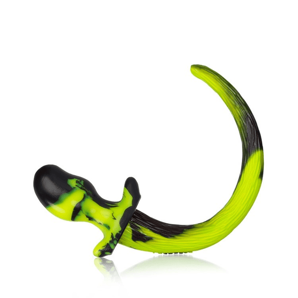 OXBALLS BEAGLE Acid Swirl Medium Puppy Tail Butt Plug