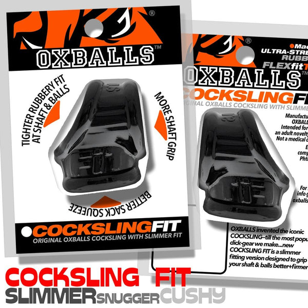 OXBALLS COCKSLING FIT Black Slim-Fit Cock & Ball Sling